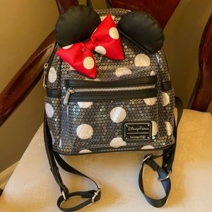 Disney Parks x Loungefly sequined Minnie Mouse bag